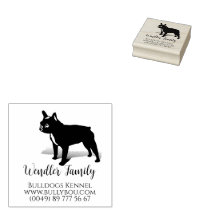 Französische Bulldoggespecial-Briefmarke Gummistem