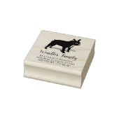Französische Bulldoggespecial-Briefmarke Gummistem Rubberstempel (Stempel)