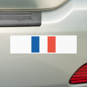 Französische Fahne Bumpersticker (Op auto)