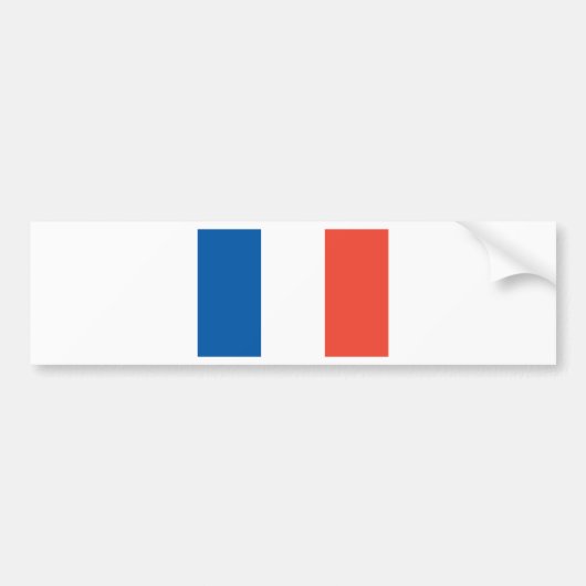 Französische Fahne Bumpersticker (Voorkant)