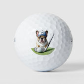 Französischen Bulldoggen Golfballen (Voorkant)
