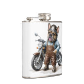 Französischen Bulldoggen Motorrad Heupfles (Rechts)