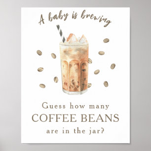 Frappe Koffie - Hoeveel koffiebonen Poster