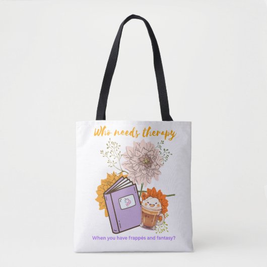 Frappes en fantasie tote bag (Voorkant)