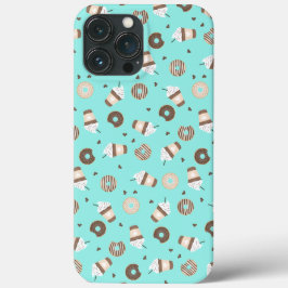 Frappuccino Coffee Sprinked Donut Patroon Case-Mate iPhone Case