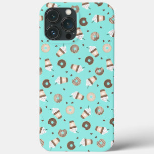 Frappuccino Coffee Sprinked Donut Patroon Case-Mate iPhone Case
