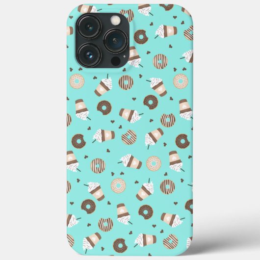 Frappuccino Coffee Sprinked Donut Patroon Case-Mate iPhone Case (Achterkant)