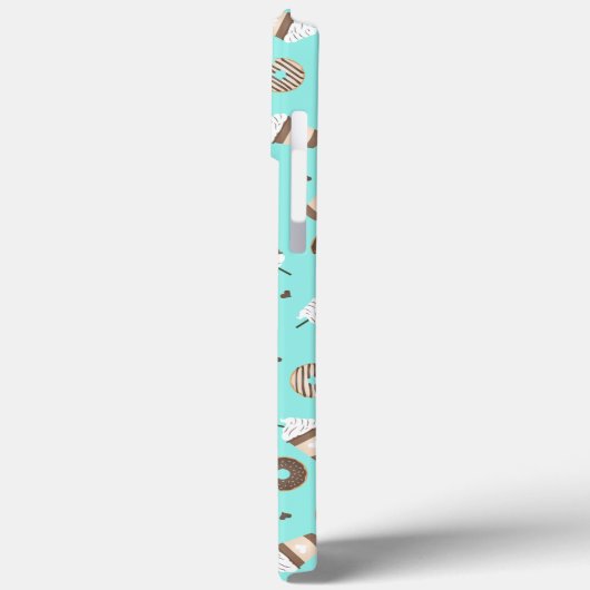 Frappuccino Coffee Sprinked Donut Patroon Case-Mate iPhone Case (Achterkant / Links)