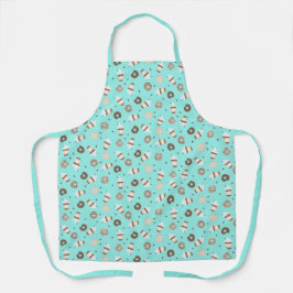 Frappuccino Coffee Sprinked Donut Patroon Schort