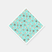 Frappuccino Coffee Sprinked Donut Patroon Servet (Hoek)