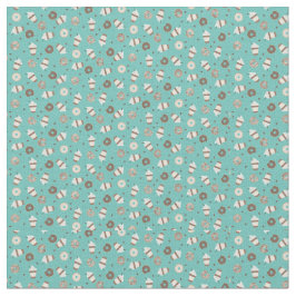 Frappuccino Coffee Sprinked Donut Patroon Stof