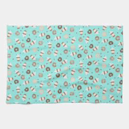 Frappuccino Coffee Sprinked Donut Patroon Theedoek