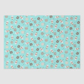 Frappuccino Coffee Sprinked Donut Patroon Tissuepapier (Voorkant)