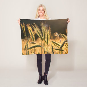Frarm Fresh Wheat Field Fleece Deken