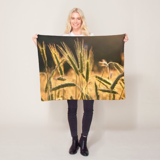 Frarm Fresh Wheat Field Fleece Deken (In situ)