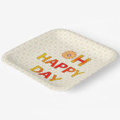 Frase happy days papieren bordje (Gebogen)