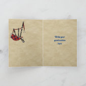 Fraser Badge & Tartan Persoonlijke Kaart (Binnen)