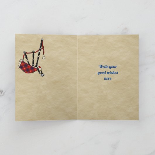 Fraser Badge & Tartan Persoonlijke Kaart (Binnen)