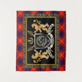 Fraser Clan badge & Motto w/Lions Wandkleed (Voorkant)