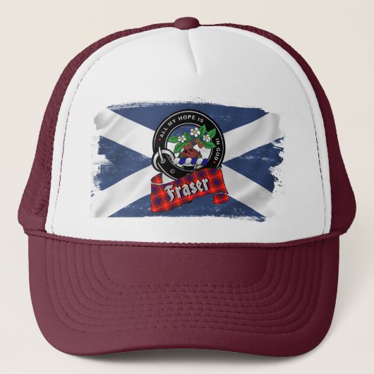 Fraser Clan Badge Trucker Hat Trucker Pet (Voorkant)