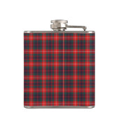 Fraser Clan Bright Red en Navy Blue Modern Tartan Heupfles (Achterkant)