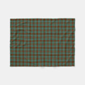 Fraser Clan Bruin en Helder Groen Jacht Tartan Fleece Deken (Voorkant (Horizontaal))