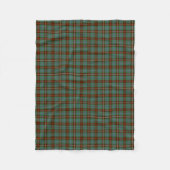 Fraser Clan Bruin en Helder Groen Jacht Tartan Fleece Deken (Voorkant)