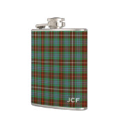 Fraser Clan Hunting Tartan Monogram Heupfles (Links)