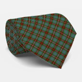 Fraser Clan Jacht Tartan Bruin en Groen Plaid Stropdas (Opgerold)