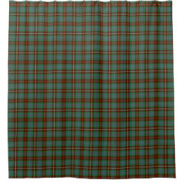 Fraser Clan Jacht Tartan Groen en Bruin Plaid Douchegordijn