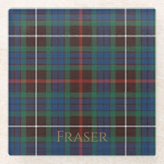 Fraser Clan Tartan Glass Onderzetter