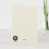 Fraser Crest/Tartan & Scottie gepersonaliseerde Xm Kaart (Achterkant)