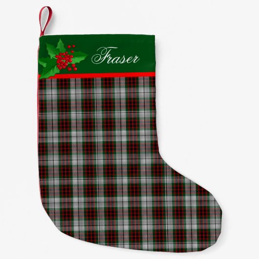 Fraser Dress aangepaste kerststop Kleine Kerstsok (Voorkant)