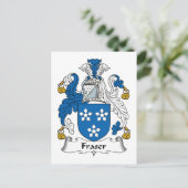 Fraser Family Crest Briefkaart (Staand voorkant)