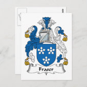 Fraser Family Crest Briefkaart (Voorkant / Achterkant)