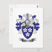 Fraser Family Crest Coat of Arms Briefkaart (Voorkant / Achterkant)