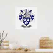 Fraser Family Crest Coat. Poster (Keuken)