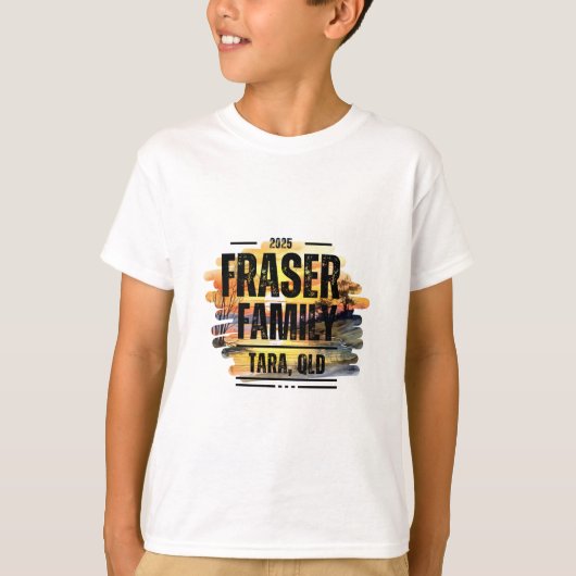 Fraser Family Reunion 2025 Design 4 Kinder T-shirt (Voorkant)
