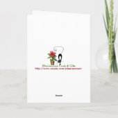 Fraser Fir Christmas Tree Card Feestdagen Kaart (Achterkant)