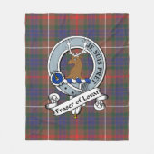 Fraser Hunting Modern of Lovat Clan badge Clan Bad Fleece Deken (Voorkant)