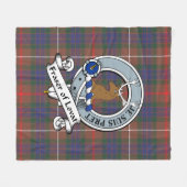 Fraser Hunting Modern of Lovat Clan badge Clan Bad Fleece Deken (Voorkant (Horizontaal))