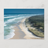 Fraser Island 75 mijl strand aerial uitzicht. Aust Briefkaart (Voorkant)