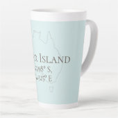 Fraser Island Australia Latitude & Longitude Latte Mok (Rechterhoek)