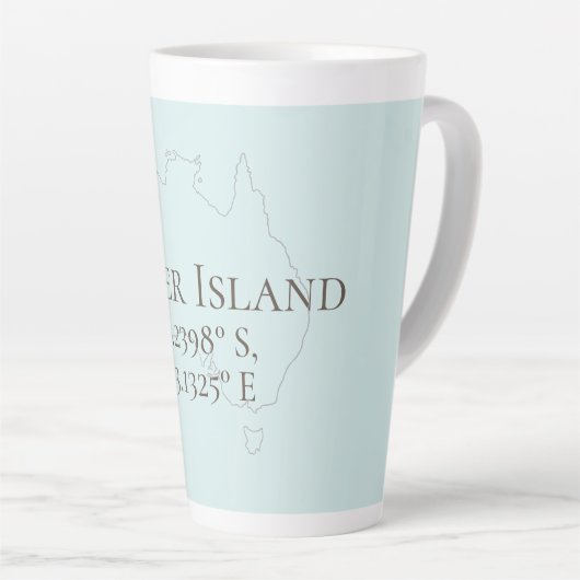 Fraser Island Australia Latitude & Longitude Latte Mok (Rechterhoek)