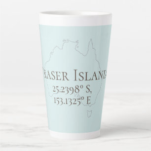 Fraser Island Australia Latitude & Longitude Latte Mok
