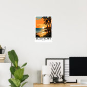 Fraser Island Australia Reisprint Poster (Thuiskantoor)