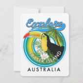 Fraser Island Australië exploratie logo (Achterkant)