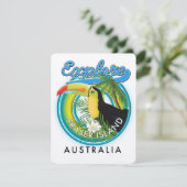 Fraser Island Australië exploratie logo (Staand voorkant)