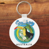 Fraser Island Australië exploratie logo Sleutelhanger (Voorkant)