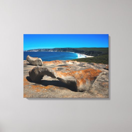 Fraser Island kust schilderachtig landschap Austra Canvas Afdruk (Voorkant)